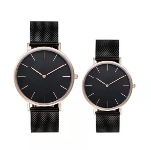 Business Leisure Mens Watches Waterproof Leather Strap Quartz Watch Oem Wholesale Couple