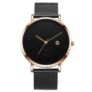 Simple Classic Fashion Custom Logo Watch Customized Logo Watches Low Moq Watch With Milanese Strap