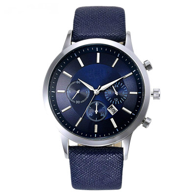 Customized logo all stainless steel japan movt chronograph wristwatches
