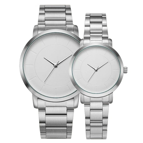 Simple classic fashion couple watch custom logo brand quartz watch