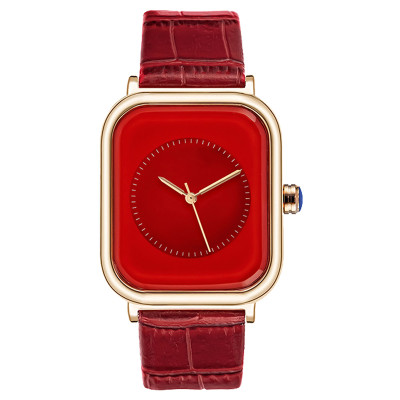 Luxury Rose Gold Stainless Steel Watch For Women Ladies Square Dial Fashion Dress Watches