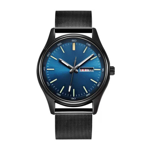 Sport Watches For Men Blue Luxury Military Leather Wrist Watch Man Clock Fashion Chronograph Wristwatch