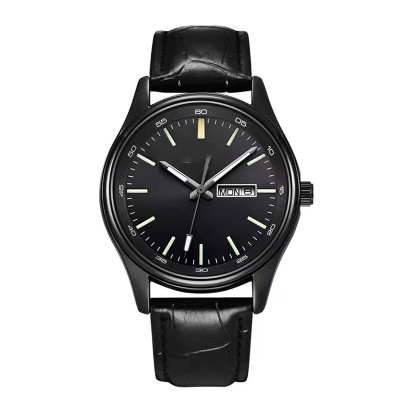 Suppliers China Factory Custom Logo Oem Watch For Men Simple Leather Band Fashion Unique Factory Direct Wrist Man Watch