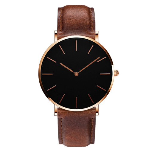 Minimalist Style Wristwatches Creative Men Women Design Alloy Case Simple Face Watch