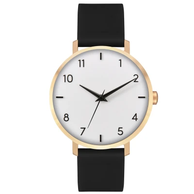 Elegant Automatic Genuine Leather 3ATM Waterproof Men Women Watch