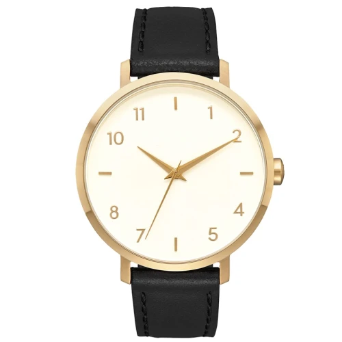 Custom watches wholesale leather wrist women chronograph men quartz sport watches