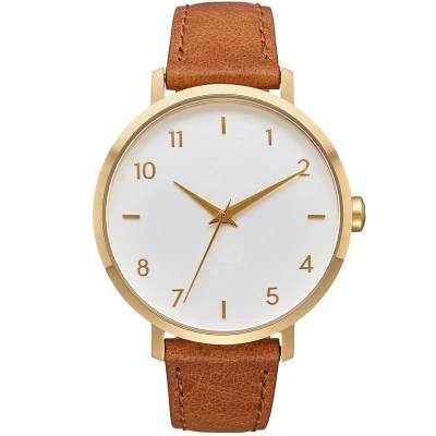 Simple Ultra Thin Fashion Leather Latest Design Quartz Ladies Minimalism Wrist Women Watches