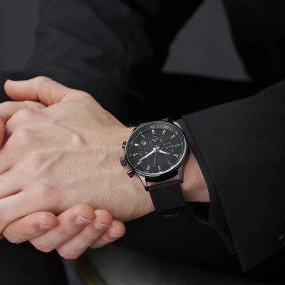 new arrivals luxury mens watch multifunction stainless steel hot sale quartz watches