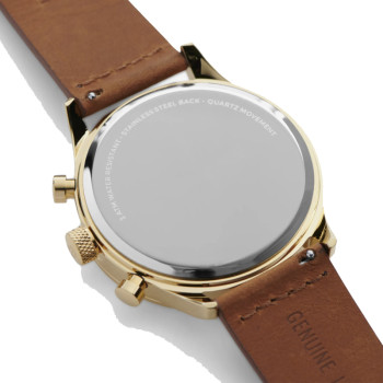 Fashion Business Quartz Multifunction Waterproof Date Luminous Gold Watches Mens