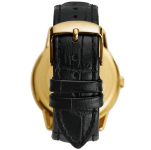 Classic Custom Your Own Brand Minimalist Wrist Watch Men With Crocodile Leather Strap