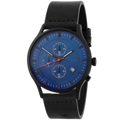 Fashion Chronograph Leather Men Watch Leather Chronograph Watch
