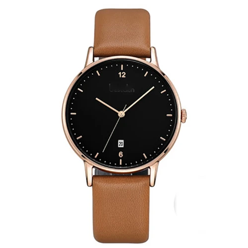 New Business Leisure Mens Watches Waterproof Leather Strap Quartz Watch Oem Wholesale Watch Custom Your Logo