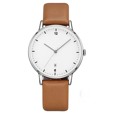 New Business Leisure Mens Watches Waterproof Leather Strap Quartz Watch Oem Wholesale Watch Custom Your Logo