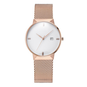 2021 Fashion Luxury Custom Logo Leather Strap Minimalist Watch Men Women Wrist Quartz Watches