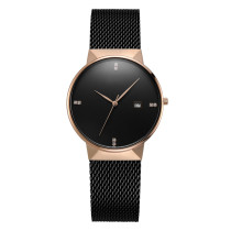 Hot Selling 2022 Luxury Simple Custom Logo Stainless Steel Vintage Women Quartz Watches Men Wrist Watch Low Moq