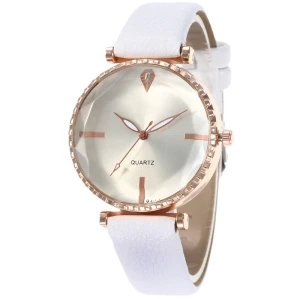 Top brand luxury women watches genuine leather lady quartz watch wrist