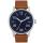 Retro Design Watch Men Alloy Quartz WristWatch Simple Dial Brown Leather Men Watches