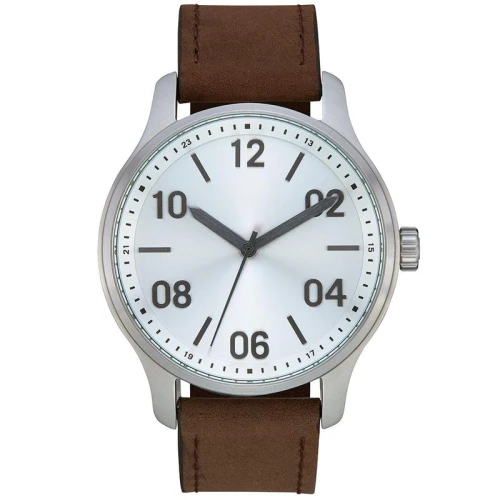 Simple Dial Retro Quartz Waterproof Genuine Leather Fashion Men Watches