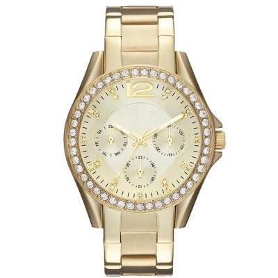 Luxury Crystal Women Dress Watch Fashion Rose Gold Quartz Watches Stainless Steel Ladies Wristwatches