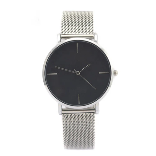 Custom Logo Stainless Steel Wristwatch Clocks Fashion Design Business Chronograph Men Quartz Watch