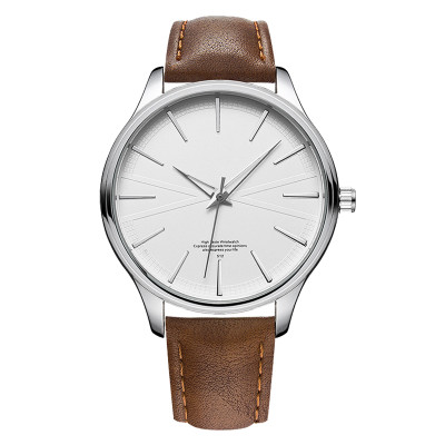 New Hot Sell Wholesale Custom Logo Super Thin Wrist Watches Men