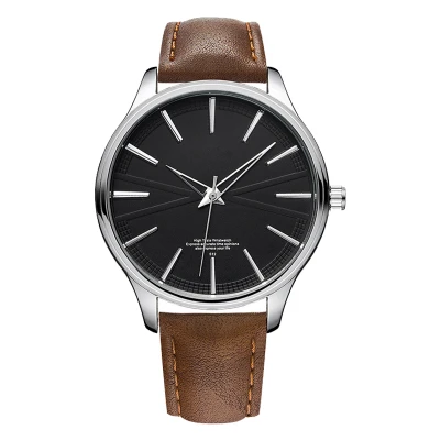 oem ultra thin stainless steel case japan movt custom logo men minimalist watch