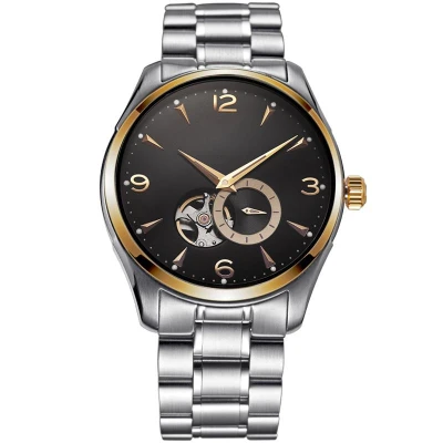 Ya Kang Men's Watches Luxury Brand Fashion New Design Watch Stainless Steel Mechanical Men Wristwatch