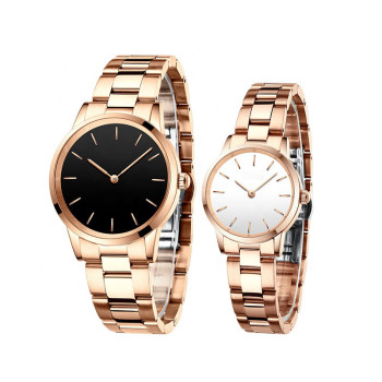 China Factory Custom Logo Watch Couple Fashion Quartz Wrist Watch Cheap Prices Low Moq Clock For Lover Opk Brand Hand Watch