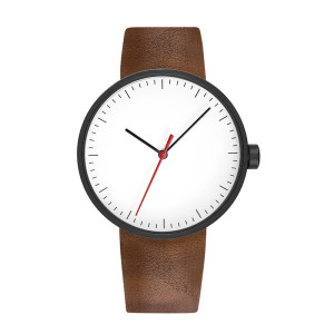 Custom Logo High Quality Alloy Leather Strap Minimalist Mineral Glass Ultra-thin Watches for Men