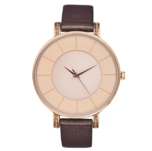 Thin Strap Simple Fashion Watch Multi Color Leather Strap with Waterproof Dial Tide Watch
