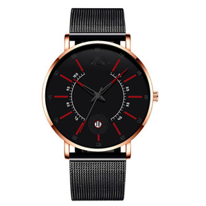 New Simple Design Waterproof Stainless Steel Mesh Small Dial Men Watches Top Brand Luxury Quartz Watch