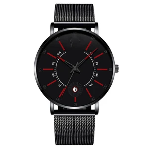 New Simple Design Waterproof Stainless Steel Mesh Small Dial Men Watches Top Brand Luxury Quartz Watch