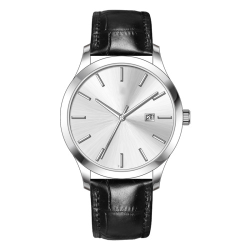 Oem Sunray Face Minimalist Luxury Brand Custom Logo Chronograph Men Quartz Watch