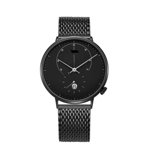 Customized Personalized Stainless Steel Genuine Leather Minimalist Wrist Watch With Your Logo