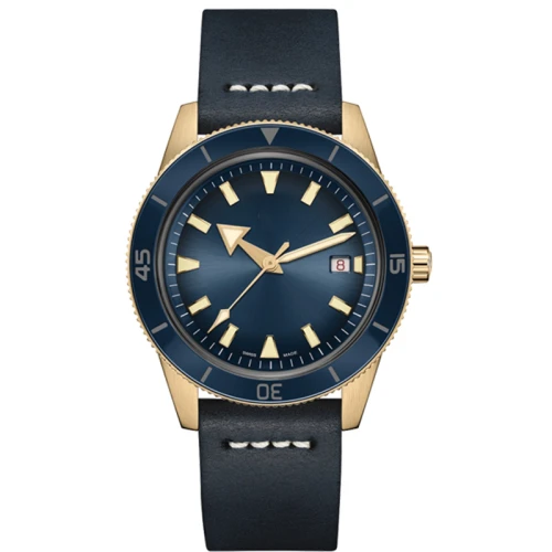 Vintage Watches Waterproof Custom Brand Wrist Watch Chronograph Quartz Leather Luminous Retro Men Watch