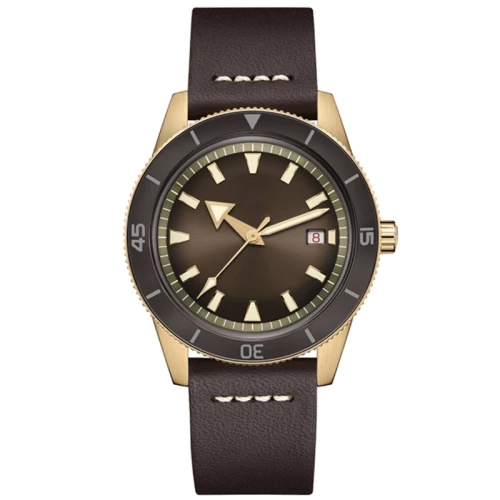 Vintage Watches Waterproof Custom Brand Wrist Watch Chronograph Quartz Leather Luminous Retro Men Watch