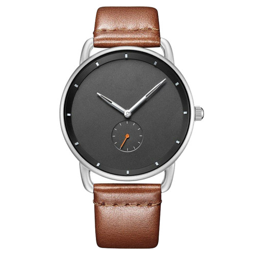 new style watch for man customized classic cheap leather mens watches clock