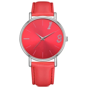 Fashion Leather Elegant Waterproof Wristwatch Office Lady Classic Quartz Watches Women Watch