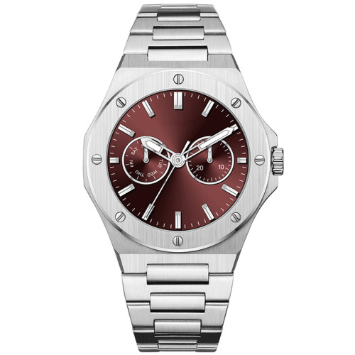 Mechanical Stainless Steel Quartz Watch Male Luxury OEM Fashion Luminous Waterproof Men's Wrist Watches