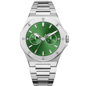 Stainless Steel Custom Logo Quartz Watch Men's Luxury OEM Fashion Luminous Waterproof Watches