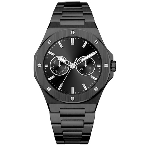 Fashion Custom Quartz Watch Men's Luxury OEM Stainless Steel Luminous Waterproof Men Watches