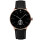 Wholesale black genuine leather alloy case male luxury brand classic simple quartz men wrist watch