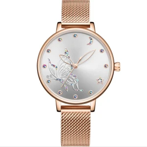 Fashion Daily Dress leather band quartz lady watches waterproof elegant women wristwatches