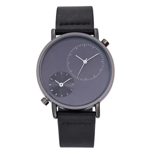 2021 New Business Leisure Mens Watches Waterproof Leather Strap Quartz Watch Oem Wholesale Watch Custom Your Logo