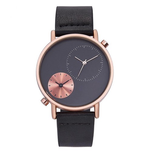 2021 New Business Leisure Mens Watches Waterproof Leather Strap Quartz Watch Oem Wholesale Watch Custom Your Logo