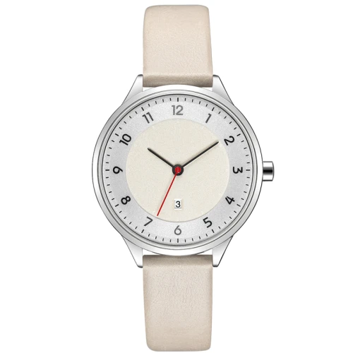 Custom logo Luxury Simple Women Leather Waterproof Business Office Lady Quartz Watch