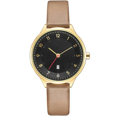 Custom logo Luxury Simple Women Leather Waterproof Business Office Lady Quartz Watch