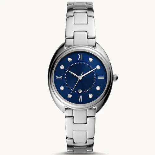 ladies contracted minority summer new students trend quartz wrist watches Round Ultra Thin Watch With Stainless Steel Strap