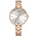 2021 new luxury 316L stainless steel quartz wrist watch waterproof chain mesh band logo customized lady watch