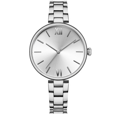 China Custom Hot Selling Stainless Steel Waterproof Luxury Lady Watch Wristwatch For Woman